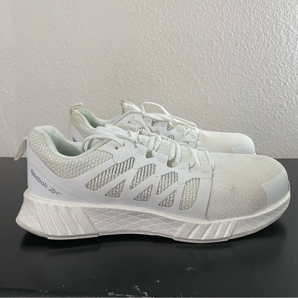 Reebok Mens Fusion Flexweave Work Sneaker White Size 10 Wide Reebok Fusion Flexweave Athletic Comp Safety Toe Mens Work  main image 3